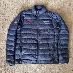 Eddie Bauer Men's Navy Puffer Coat